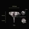 Grifo para Vino 304 Acero Inoxidable Grieta para Grifo de Vino Hogareño Calibre Grande Cuchara para Grifo de Vino Embudo de Repostaje Cuchara Vierta Vino Aceite