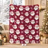Manta de flanela transfronteiriça, decoração de feriado de Natal, presente, manta de sofá, manta para sofá de escritório, manta para quarto com ar condicionado, manta para cochilo