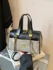 Bolso de Mano Acolchado de Ante Retro Transfronterizo para Mujer 2025 Nuevo Estilo Coreano con Cadena para Hombro y Parches Bolso Cruzado