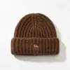 Chapéu de Lã com Circunferência de Cabeça Grande para Mulheres, Gorro Fashion para Outono e Inverno, Afina o Rosto, Chapéu Versátil com Proteção para Ouvido, Touca de Tricô Quente