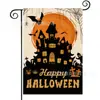 La Bandera de Jardín de Halloween Más Popular de Amazon con Estampado de Cuervo y Gato en Material de Lino Decoración de Jardín de Halloween