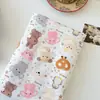 Tela de Gasa de Doble Capa 100% Algodón con Estampado Digital, Pijamas, Ropa de Cama y Accesorios Lindos de Dibujos Animados Estilo Coreano, Estilo Ins, Celebridad de Internet