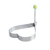Molde para huevos, cocedor de huevos, herramienta casera de acero inoxidable para freír huevos, molde para huevos con forma de corazón, juego de moldes para bolas de arroz