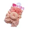 Nueva Diadema Infantil para Niños Bebé Lazo de Nylon Donut Set de Tres Piezas Accesorios Elásticos para el Cabello