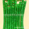 Cuentas de disco de jade Hetian sintético al por mayor, cuentas de ábaco de jade de agua azul, cuentas planas de calcedonia, accesorios para pulseras, cuentas espaciadoras