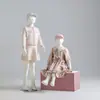 Accesorios para Exhibición en Ventana de Ropa Modelo para Bebés y Niños, Maniquíes de Cuerpo Blando para Niña y Joven, Soporte de Exhibición para Tienda de Ropa Infantil, Cuerpo Completo