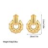 Aretes Transfronterizos Europeos y Americanos en Forma de C con Incrustaciones de Perlas Acero Titanio Nuevo Diseño Nicho Irregular Primavera 2025 Fabricante