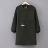 Delantal Largo Impermeable y Resistente al Aceite de Taslán Estilo Coreano Cubreol de Cocinero de Catering Cocina Casera Se Puede Personalizar con Impresión de Logo