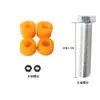 Amortecedores para Skate, Acessórios de Suporte para Skate de Brinquedo de Quatro Rodas Duplamente Curvados, Conjunto de Pastilhas de PU, Acessórios para Fish Board, Pastilhas de Alta Elasticidade