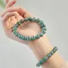 Pulseira de Cristal de Jade Azul de Água Imitação Calcedônia Jade de Gelo Alto para Homens e Mulheres, Boa Sorte no Ano de Nascimento, Nova Pulseira de Jade Azul Estilo Chinês