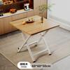 Mesa de jantar dobrável Mesa pequena Mesa simples doméstica Mesa dobrável Aluguel de casa Mesa quadrada de jantar portátil ao ar livre