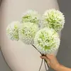 Flores artificiales blancas para decoración de escenas de boda, decoración del hogar, ramos artificiales, rosas, hortensias, gypsophila, venta al por mayor de flores artificiales