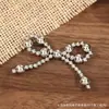 Accesorios de lazo de cuentas plateadas estilo coreano, accesorios para el cabello hechos a mano con cuentas, materiales de decoración para bolsos, materiales de adorno para zapatos al por mayor