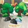 Tablero KT escenario escena de bosque árbol grande utilería de actuación casa maqueta de sketch infantil tablero de fondo