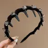 2026 Nuevo Modelo Diadema Antideslizante Dentada Malla de Gasa Ola Diadema para Mujer Clip para el Cabello de Corona Alta Accesorio para el Cabello