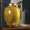 Jarra de Cerámica para Fermentar Vino de Jingdezhen, Botellas de 51025 kg, Petaca de Licor, Recipiente Sellado para Vino para el Hogar, Almacenamiento en Bodega, Modelo Popular