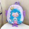 Mochila escolar de dibujos animados para jardín de infantes, nueva para niños y niñas de 2 a 5 años, linda mochila de cáscara de huevo de sirena