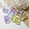Lazo Acrílico Degradado de Dos Colores Cuentas Hecho a Mano Accesorios para Joyería DIY Gelatina Transparente Cuentas Sueltas Venta al por Mayor