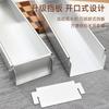 Caja rectangular de aleación de aluminio para pastel, bandeja para hornear queso, caja larga, molde para pastel de puesto al por mayor