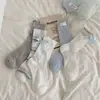 Meias Miu Estilo Ballet Renda Branca Lolita Doce Ins Cano Médio Verão Finas Jk Meias com Laço para Mulheres