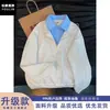 Sudadera Gruesa Nueva para Hombre Primavera Otoño Bloque de Color Cuello Polo Media Cremallera Holgada Hombro Caído Moda Versátil 2026