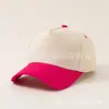 2025 Gorra de Béisbol Rígida de Cinco Piezas de Algodón Puro con Combinación de Colores Transfronteriza Gorra Trucker Bordada con Placa Ligera Estilo Unisex Casual