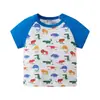 Ropa Infantil de Verano 2026 Estilo Casual para Bebé Camiseta de Manga Corta para Niños Top de Cuello Redondo Tejido de una Pieza Envío Directo