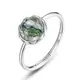 Anillo de granate moxanbi natural simple, redondo, chapado en oro, plata 925, estilo japonés Mori Girl, pulsera geométrica.