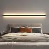Lámpara de pared minimalista de doble cara iluminada para montaje en superficie, para decoración de pared de fondo, lámpara de mesita de noche, luz para pasamanos de escalera, luz de zócalo sin ranura