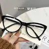 Gafas Casuales de Uso Diario con Montura Negra Forma Ojo de Gato Mariposa de Material Tr90 Transparente Gris Que Realzan el Tez, Monturas de Gafas de Alta Gama