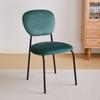 Silla de Comedor Doméstica de Alta Gama de Lujo Ligero Estilo Francés Estilo Crema Estilo Retro Mesa y Silla Hierro Rattan Medio Antiguo