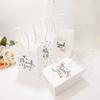 Bolsa de Papel Kraft Estilo Mori INS Bolsa de Papel Terminada Blanca Simple Bolsa para Regalo de Cumpleaños Sopa de Pastel