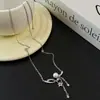 Colar com Pingente de Estrela de Zircônia Microcravejada e Borla Feminino Moda Simples Nicho Versátil Corrente de Clavícula Elegante de Alta Qualidade Tendência