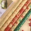 Papel de Regalo de Manzana Navideño al por Mayor Caja de Regalo de Papel Kraft para Fiesta Regalo de Nochebuena Empaque de Regalo Transfronterizo