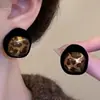 Pendientes Geométricos Irregulares con Estampado de Leopardo de Lujo Ligero de Moda para Mujer, Estilo Minimalista, Diseño de Nicho, Pendientes de Gama Alta