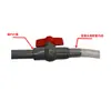 Válvula de PVC Válvula de Bola Pagoda Válvula de Bola para Riego Interruptor de Manguera Enchufe Diámetro Interior Tapón de Plástico Válvula de Liberación Rápida para Manguera