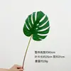 Estilo Ins Nórdico Hoja de Tortuga de Simulación alta calidad Tacto Mano Planta Verde Hojas Decorativas Sala de Estar Creativo DIY Arreglo Floral con Hojas