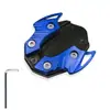 Adecuado para Yamaha Nmax155 Xmax300 Caballete Lateral Modificado, Reposapiés Ampliado, Almohadilla Antideslizante para Caballete Lateral, Almohadilla Antideslizante Lateral