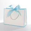 Bolsa de Mano Lazo Bolsa de Papel Impresión Bolsa para Prenda Bolsa de Regalo Bolsa de Compras Bolsa de Embalaje Bolsa Cosmética Color Comercio Exterior