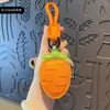 Llavero Creativo de Cuero de Verdura Zanahoria de Dibujos Animados Pimiento Exquisito Pequeño Regalo Accesorios Colgantes para Bolsos de Hombre y Mujer Regalo