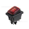 Interruptor Basculante Iluminado à Prova d'Água de Uma Peça Kcd4-16A Contato de Prata de Alta Qualidade Interruptor de Alimentação de Alta Corrente