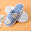 Pantuflas desechables antideslizantes de algodón con diseño de conejo para interiores, para niños y niñas, para alojamiento en casa de familia, para hospitalidad, viajes