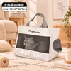 Cápsula espacial portátil para animais de estimação, bolsa de transporte para gatos, bolsa de mão com alça de ombro, mochila para atividades ao ar livre, bolsa para gatos com múltiplos furos ventilados e respiráveis