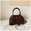 Bolso de mano de alta costura Boston transfronterizo para mujer, nuevo bolso vintage para commuting tipo bowling, bolso de hombro y cruzado