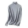 2024 outono e inverno nova versão coreana do suéter feminino idosos camisa de fundo fino moda Joker fabricantes atacado núcleo-fio fiado