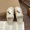 Pantuflas de Verano con Dibujos de Gatos y Punta Cerrada para Mujer, Cómodas para el Hogar y el Exterior, Versátiles y de Moda, Sandalias Antideslizantes de Suela Gruesa Estilo Birkenstock