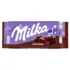 Chocolate importado de Alemania MILKA plato grande sándwich de leche de avellana tarjeta maravillosa chocolate de burbujas de panal