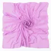 Chiffon 110 x 110cm Quadrado Grande Transfronteiriço Cor Sólida Pérola Chiffon Lenço Lenço Quadrado Malaio Cobertura de Cabeça