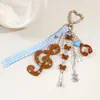 Llavero Colgante para Bolso con Diseño de Lunares Rayas Notas Musicales Estrellas Vintage Japonés y Coreano Accesorio Creativo Lindo Divertido Regalo para Mejores Amigos