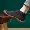 Novas Botas de Neve de Inverno 2026, Sapatos Baixos para Mulheres, Forradas com Lã, Espessadas, Quentes, Botas de Cano Curto Casuais da Moda